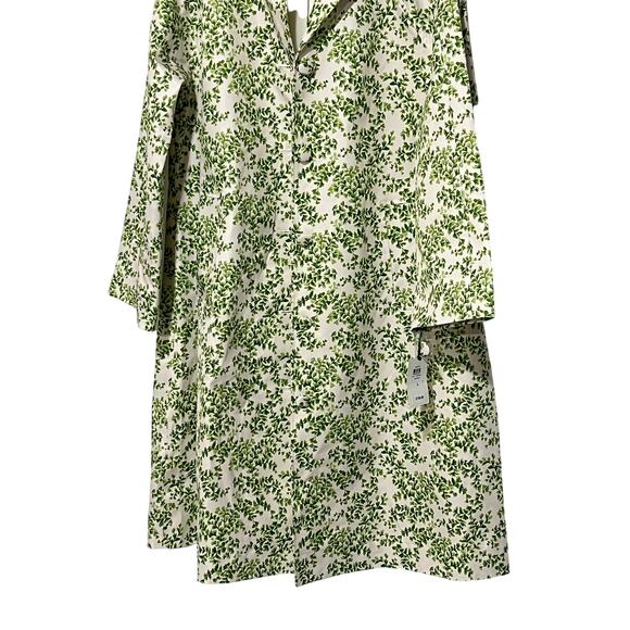 Macy's Green Floral Trench Coat - Picture 4 of 12